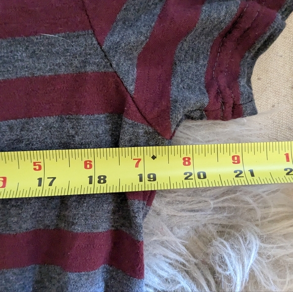 Goodfellow & Co Gray and Red Striped Tee - Picture 5 of 7
